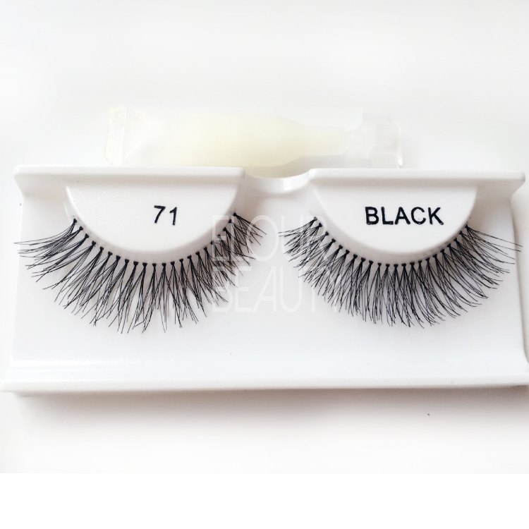 Wholesale supply cheap false eyelashes with lash glue ES65